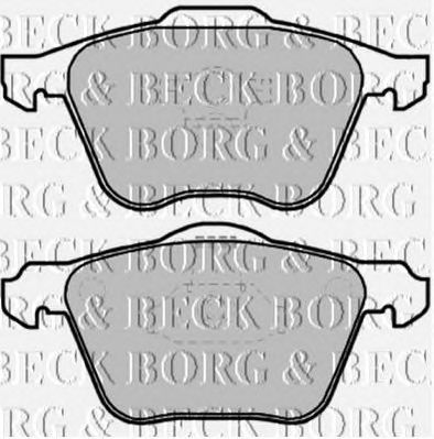 BORG & BECK bbp1861 -  Комплект тормозных колодок, дисковый тормоз